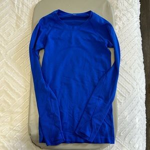 Blue Lululemon long-sleeve